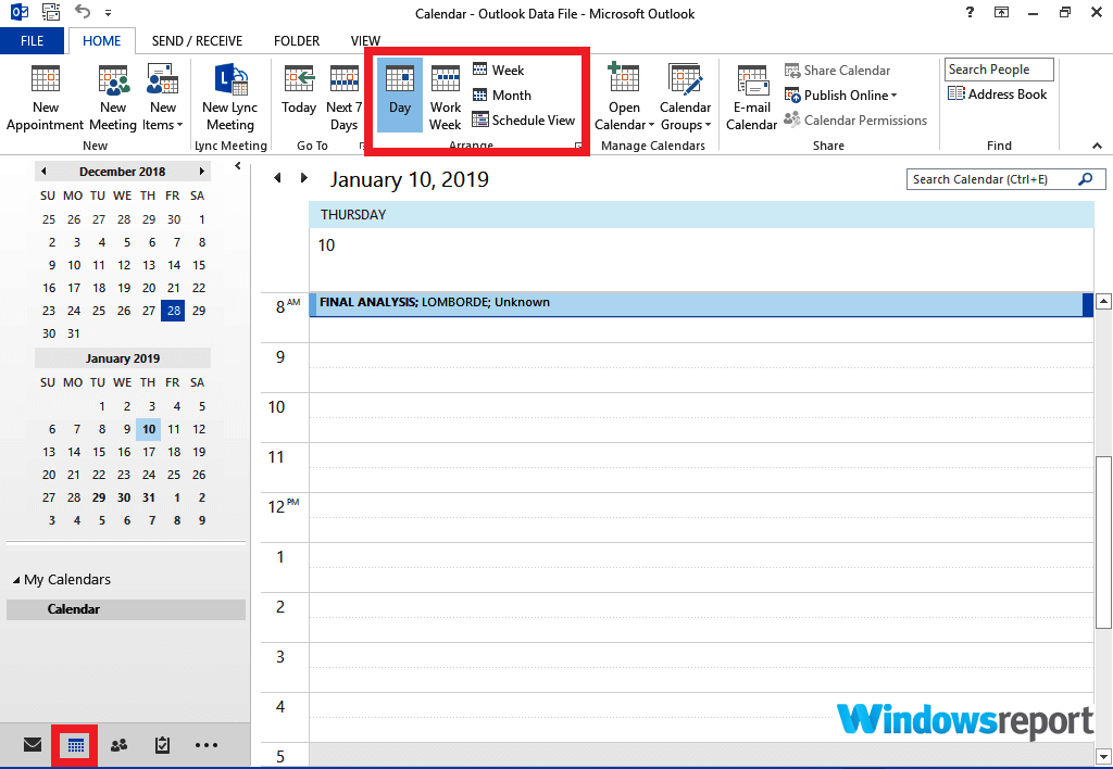 how to transfer office 2010 calendar to office 365